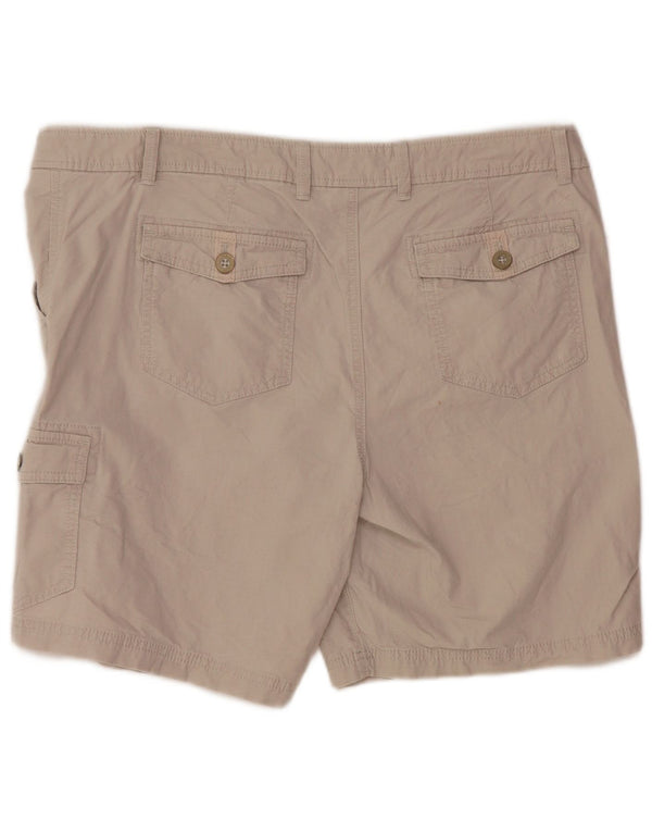 EDDIE BAUER Pantaloni scurti cargo pentru femei US 16 2XL W38 bumbac gri