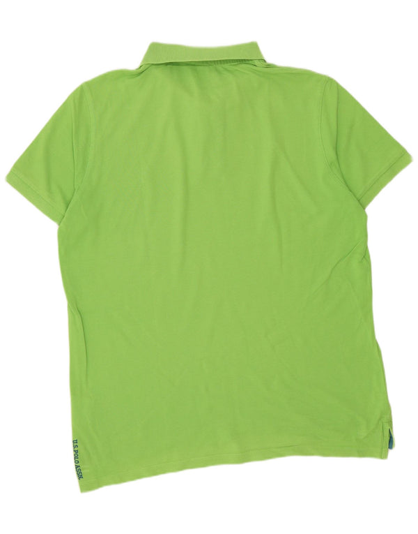 U.S. Polo Assn. Tricou polo pentru bărbați, bumbac verde mare