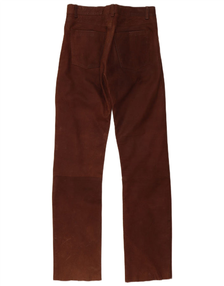 Pantaloni din piele pentru bărbați ENJOY L30 L34 maro