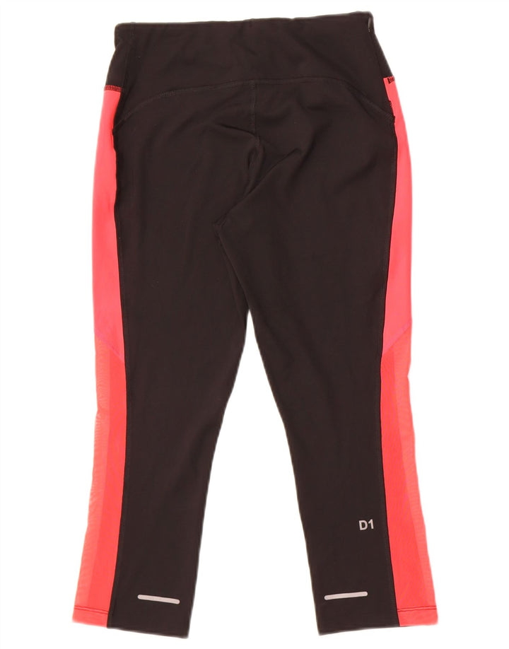 Leggings Capri pentru femei Asics UK 10, negru, poliester color bloc