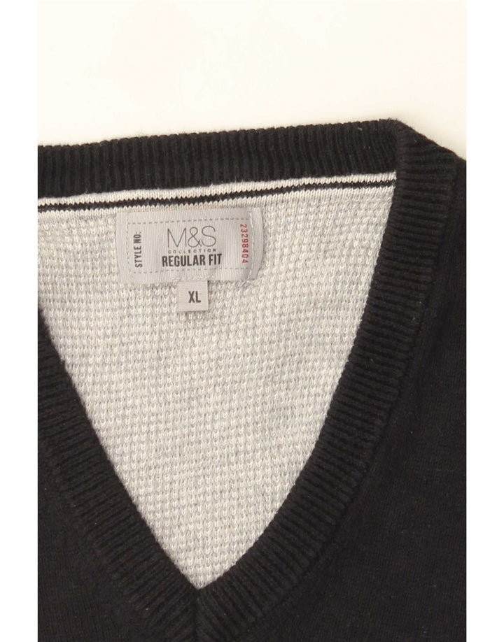 Marks & Spencer Mens Regular Fit Vest Tank Top XL Negru
