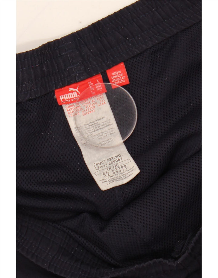 Pantaloni de trening cu grafică Puma pentru bărbați, poliester mari, albastru