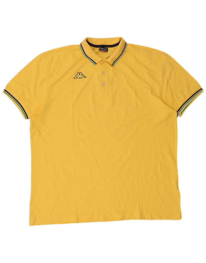 Cămașă polo pentru bărbați Kappa 3XL Galben