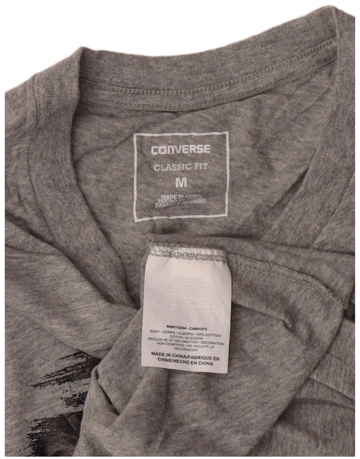 Tricou grafic Converse pentru femei Top UK 12 Medium Gri Bumbac