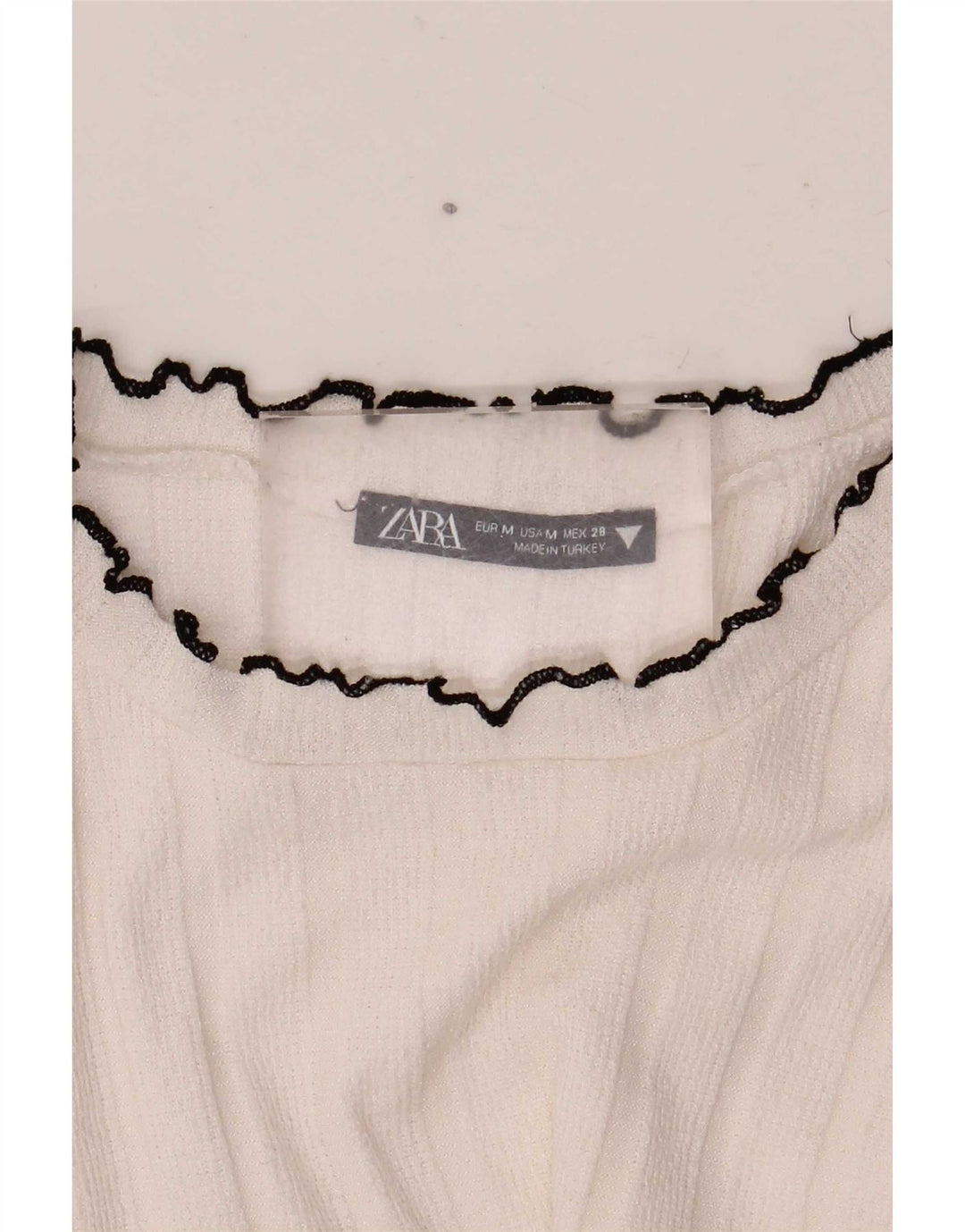Tricou pentru femei Zara UK 12 Medium White