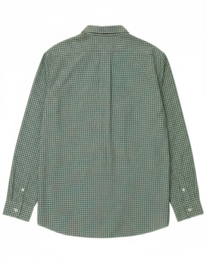 Cămașă pentru bărbați Gap Slim Fit XL, bumbac verde cu carouri