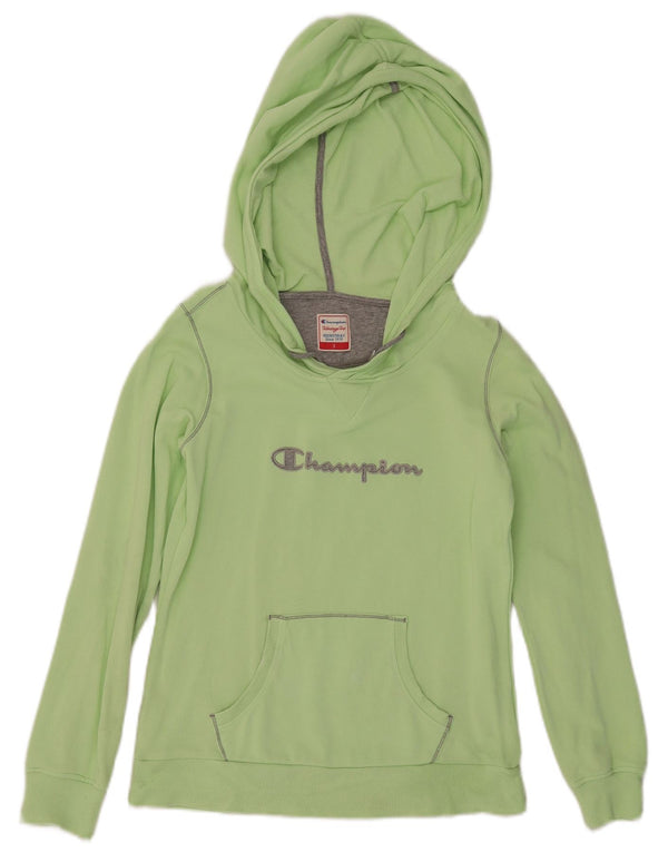 Pulover Champion pentru femei Heritage Fit Graphic Hoodie UK 10 Small Green