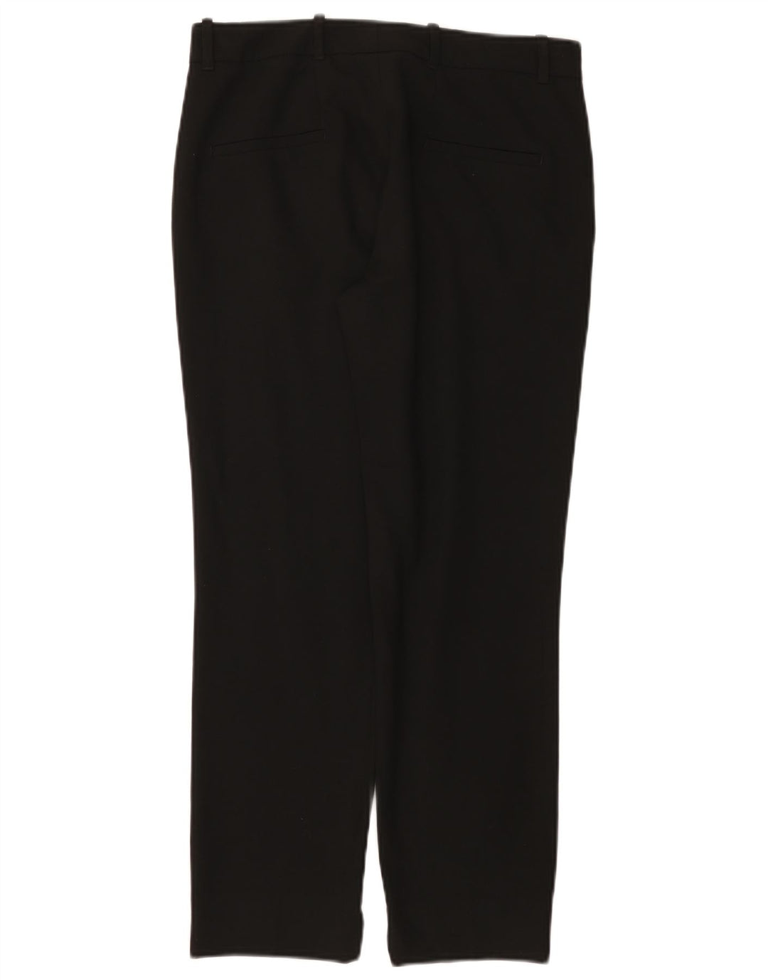 Pantaloni chino drepți ZARA pentru femei Mici L26 L26 Poliester negru