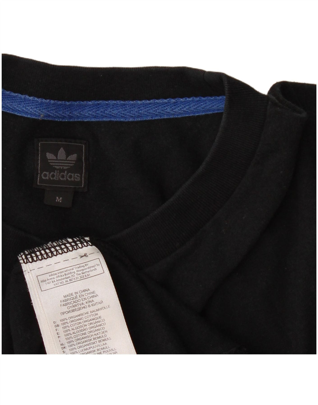 Tricou grafic Adidas pentru bărbați Top mediu negru bumbac