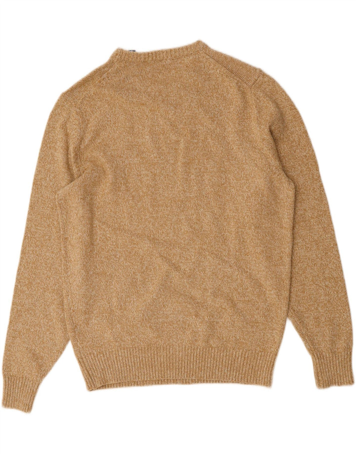 IZOD Mens Crew Neck Jumper Sweater Medium Beige Cotton Vintage Izod and Second-Hand Izod from Messina Hembry 