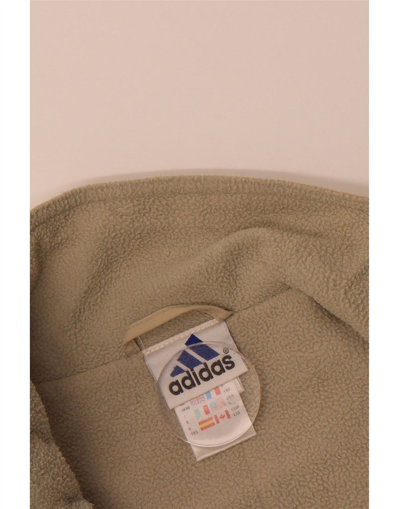 ADIDAS Mens Windbreaker Jacket UK 44/46 Large Beige Cotton Vintage Adidas and Second-Hand Adidas from Messina Hembry 