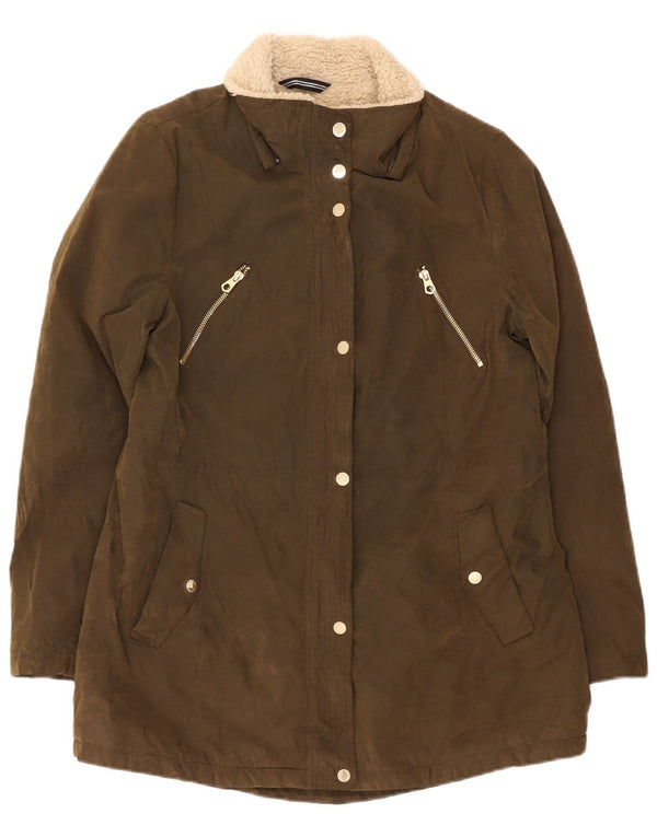 Jachetă Parka Nautica pentru femei Sherpa UK 16 Poliester kaki mare