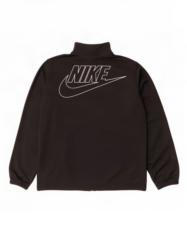 Jachetă de top pentru trening grafic Nike pentru băieți 12-13 ani XL poliester negru