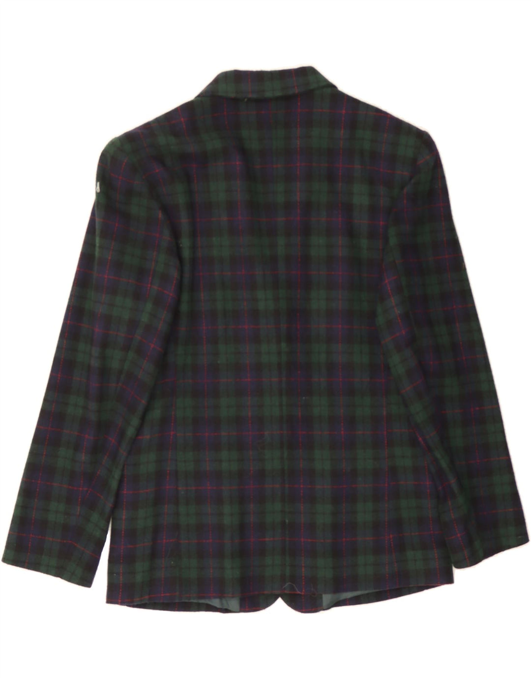 NOA NOA Womens 3 Button Blazer Jacket UK 14 Medium Green Check Vintage NOA NOA and Second-Hand NOA NOA from Messina Hembry 