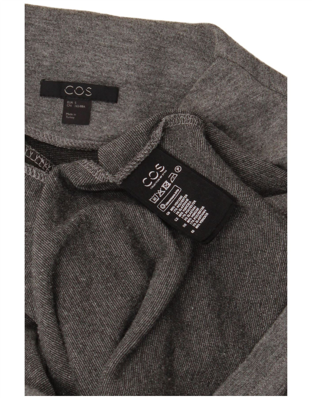 Rochie Jumper Cos pentru femei UK 10 Small Gri Viscose