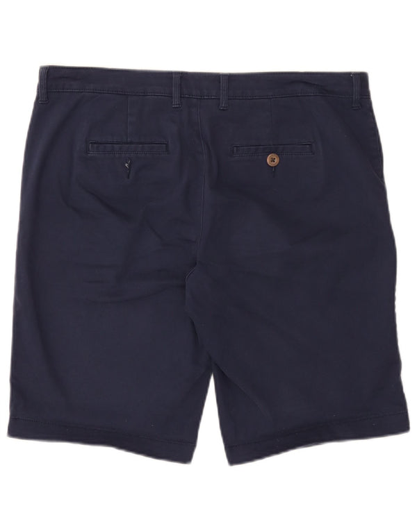 Superdry Womens Chino Shorts UK 12 Medium W34  Navy Blue Cotton