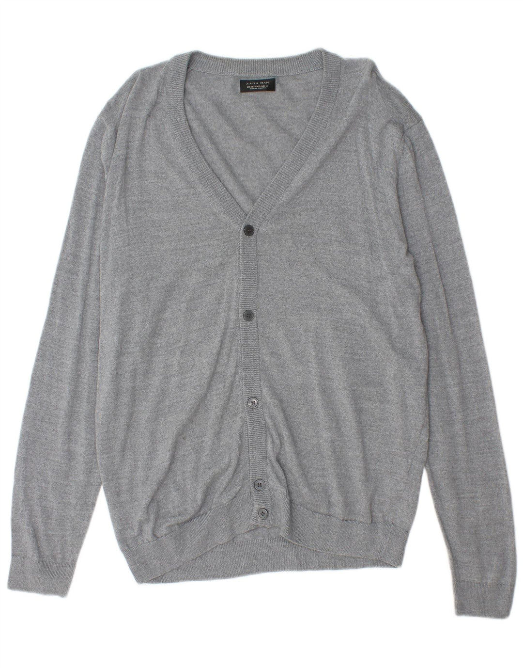 Pulover cardigan pentru bărbați Zara XL gri