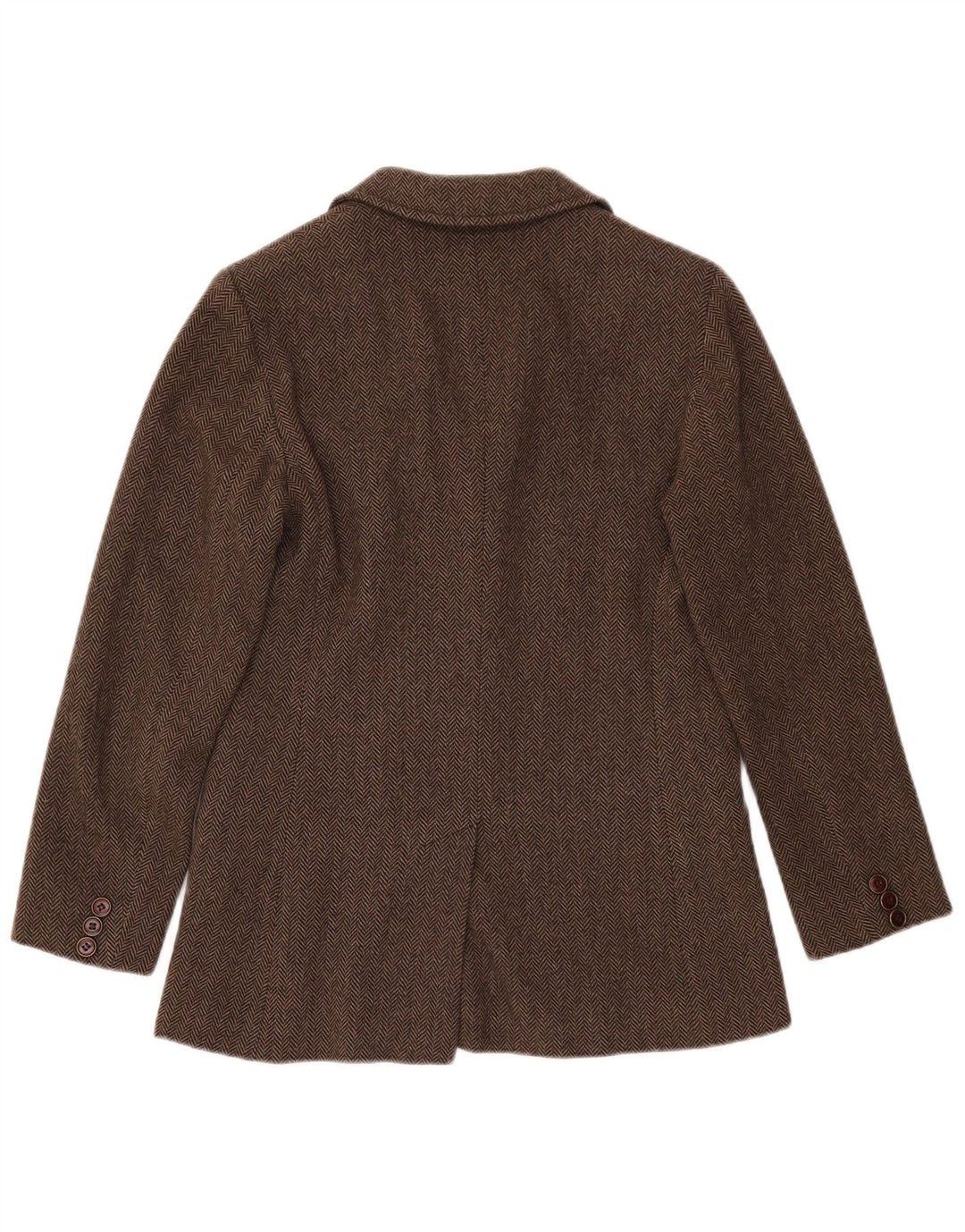 Costum 2 piese pentru femei de weekend Max Mara UK 8 Small W28 L33 Brown Herringbone