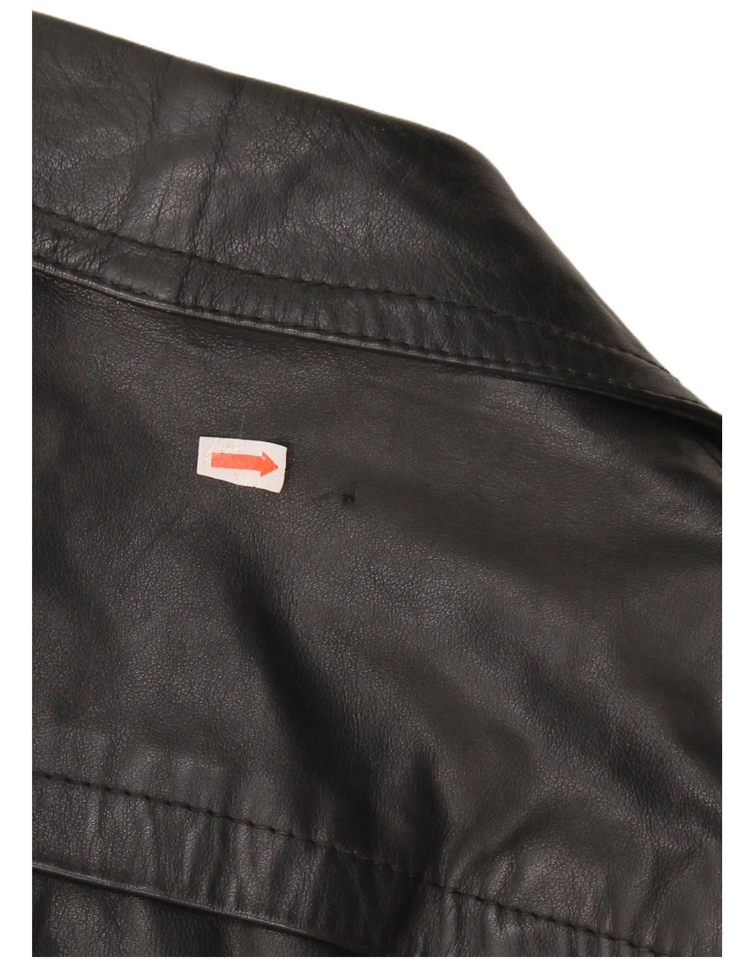 Palton din piele pentru bărbați VINTAGE IT 48 Piele neagră medie