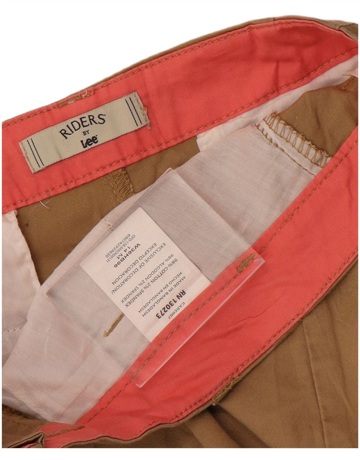 Pantaloni chino bootcut pentru femei Lee US 14 XL W36 L31 maro bumbac