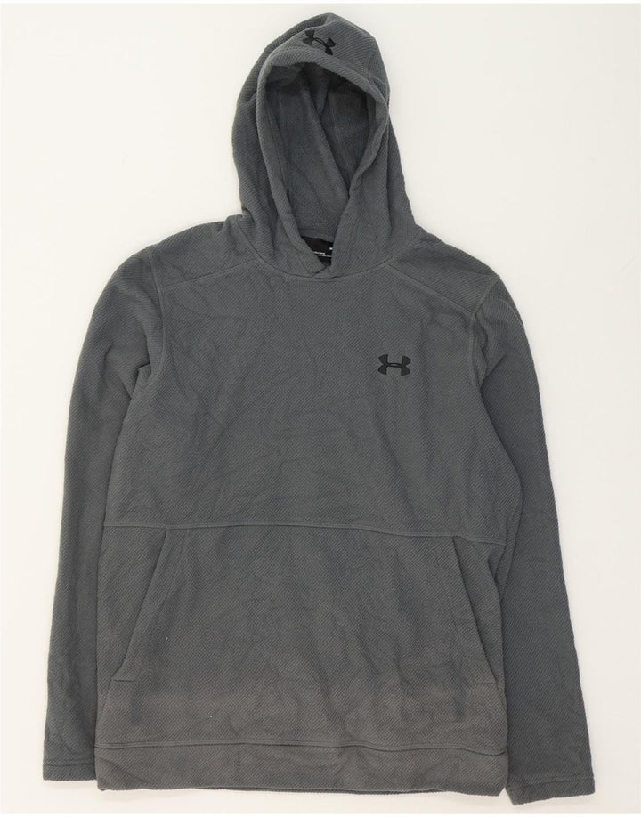 UNDER ARMOUR Mens Hoodie Jumper Medium Grey Polyester Vintage Under Armour and Second-Hand Under Armour from Messina Hembry 
