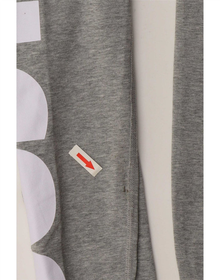 Leggings grafic Nike pentru femei UK 10, bumbac gri mic