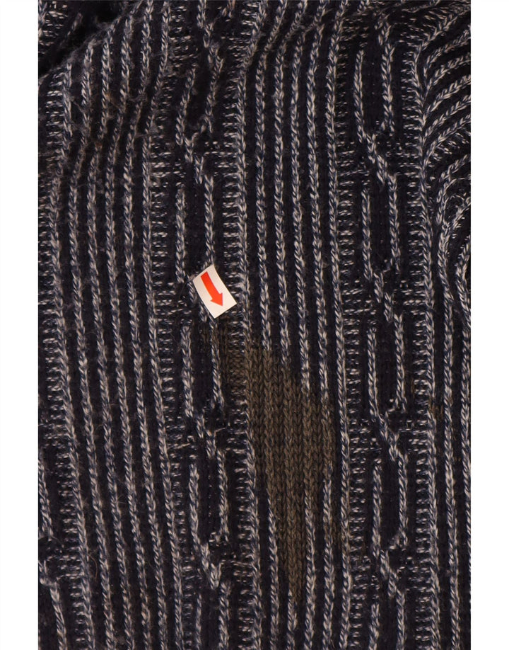 C & A Pulover pentru bărbați cu gât de barcă, mare, bleumarin, Fair Isle Poliacrilic