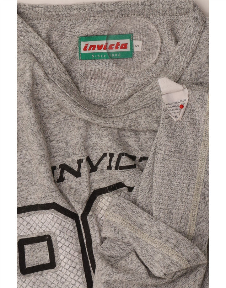 Tricou grafic pentru bărbați Invicta Top mic, gri, bumbac cu pete