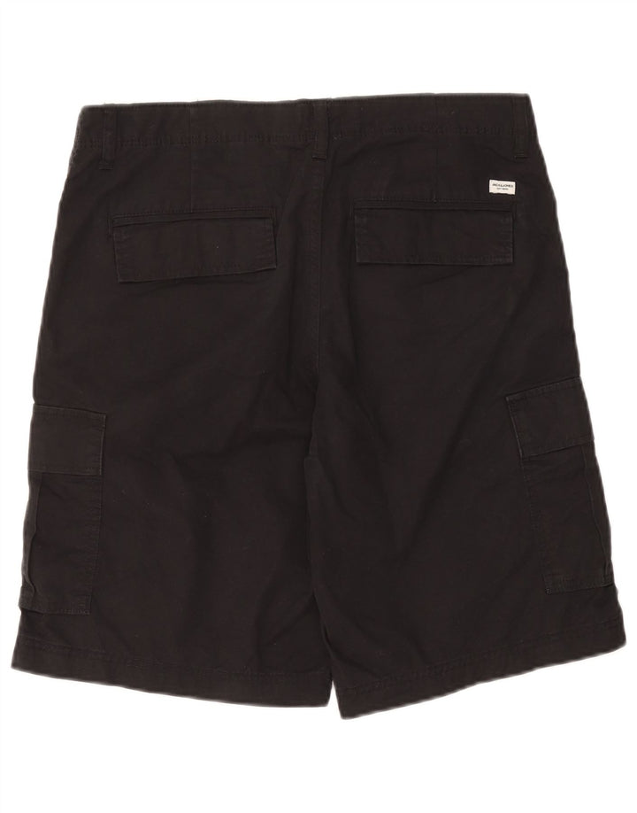 Pantaloni scurti cargo Jack & Jones pentru bărbați, mediu W32, bumbac negru