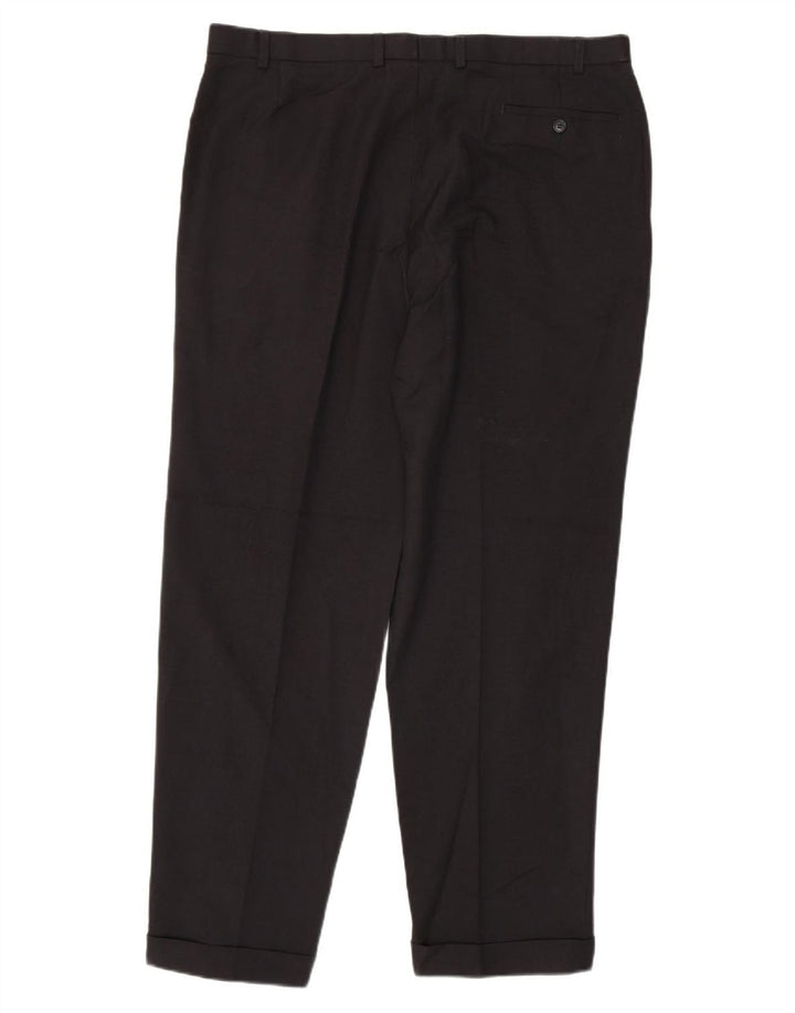 Pantaloni de costum pentru bărbați Marks & Spencer L40 L33 bleumarin poliester