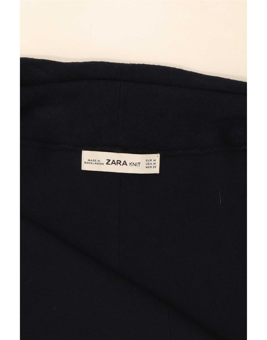 Pulover cardigan deschis pentru femei Zara UK 12 Medium Bleumarin