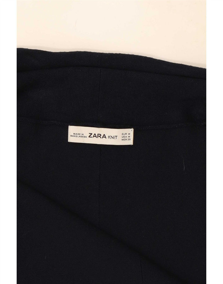 Pulover cardigan deschis pentru femei Zara UK 12 Medium Bleumarin
