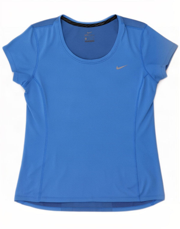 Tricou Nike Dri Fit pentru femei Top UK 12 Medium Blue Poliester