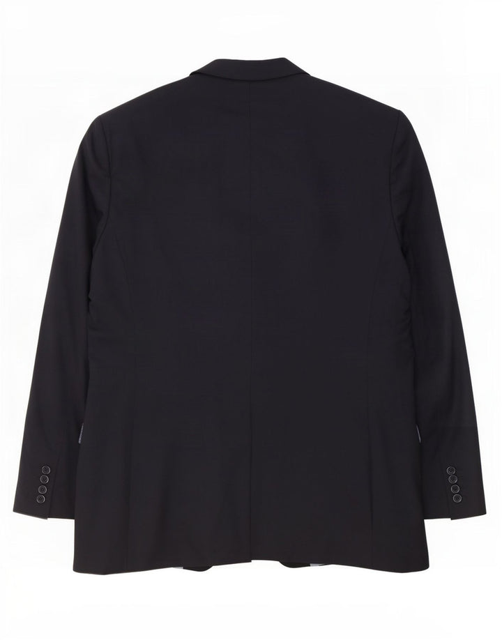 Jachetă pentru bărbați Marks & Spencer, cu 3 nasturi, UK 44 XL Lână bleumarin