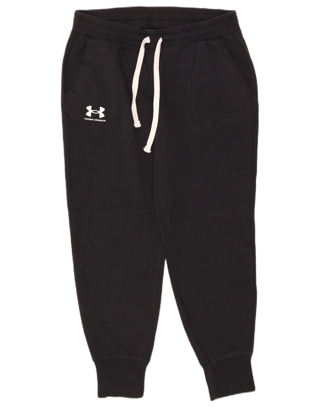 UNDER ARMOUR Pantaloni de trening pentru femei Joggeri UK 14 Bumbac negru mare