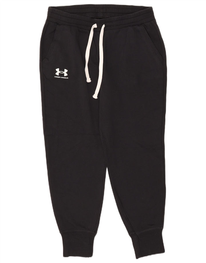 UNDER ARMOUR Pantaloni de trening pentru femei Joggeri UK 14 Bumbac negru mare