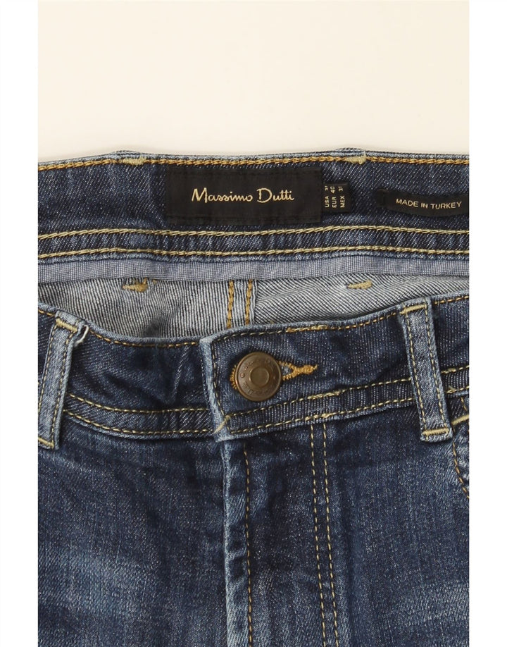 MASSIMO DUTTI Womens Straight Jeans EU 40 Medium W31 L30 Navy Blue Cotton Vintage Massimo Dutti and Second-Hand Massimo Dutti from Messina Hembry 