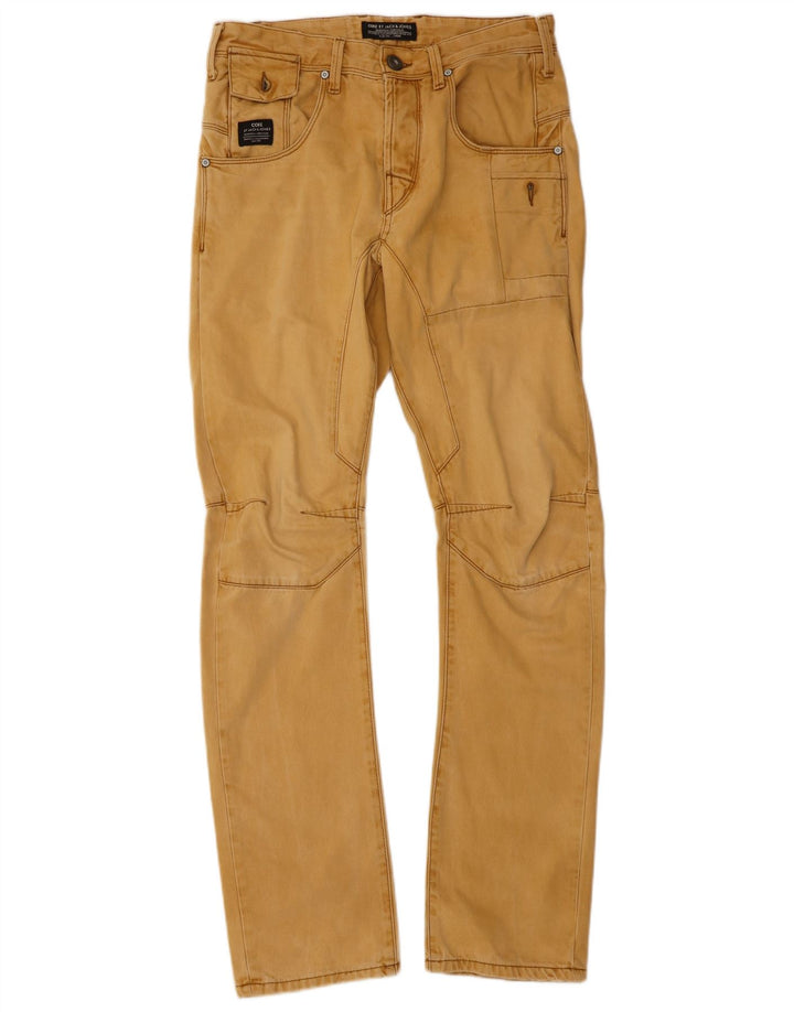 Pantaloni casual drepti pentru bărbați JACK & JONES Stan Anti Fit W29 L32 Bej