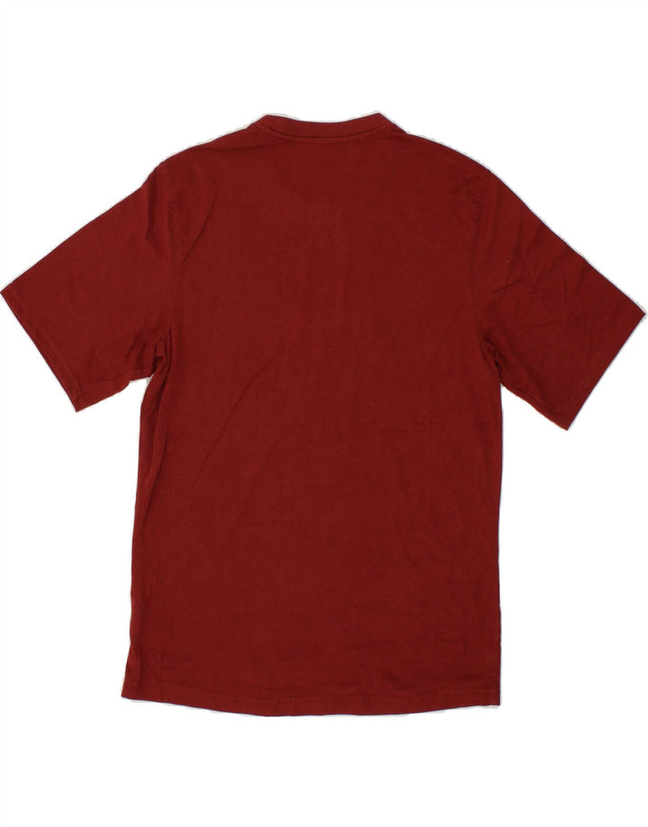 EDDIE BAUER Mens T-Shirt Top Medium Maroon Cotton Vintage Eddie Bauer and Second-Hand Eddie Bauer from Messina Hembry 