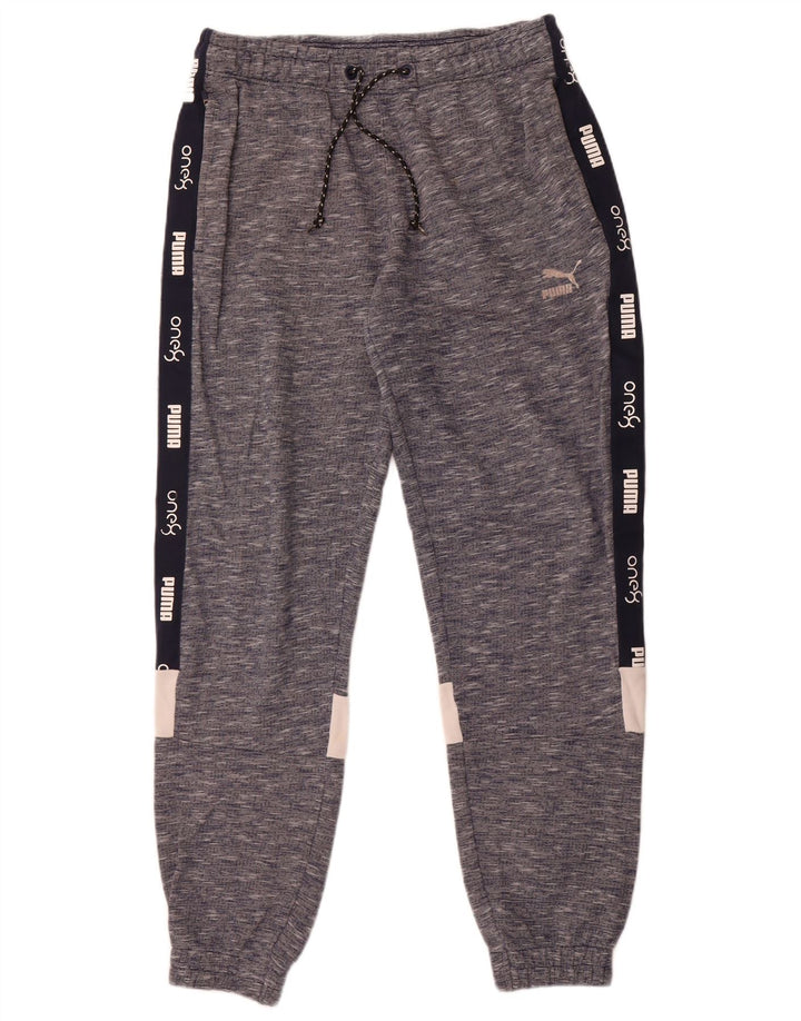 Pantaloni de trening cu grafică Puma pentru bărbați Pantaloni de jogging, mijlocii, albastru marin, pete