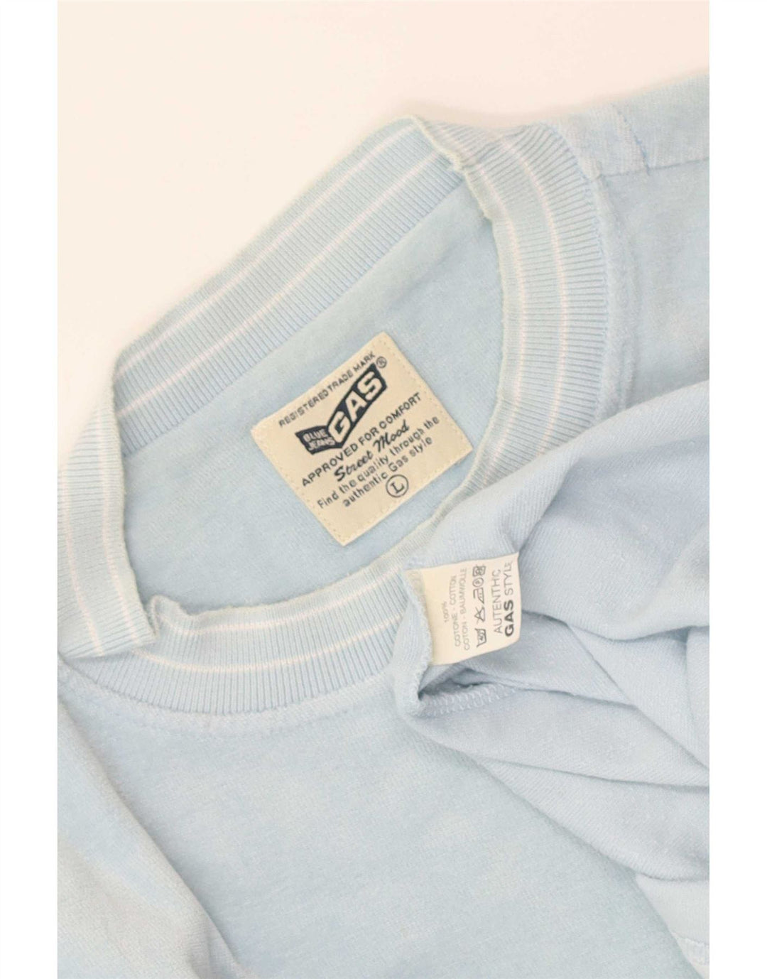 Tricou Gas barbati Top mare, albastru, bumbac