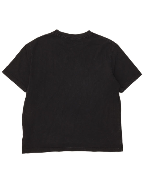 Tricou Jordan pentru femei Top UK 10 Small Black Bumbac