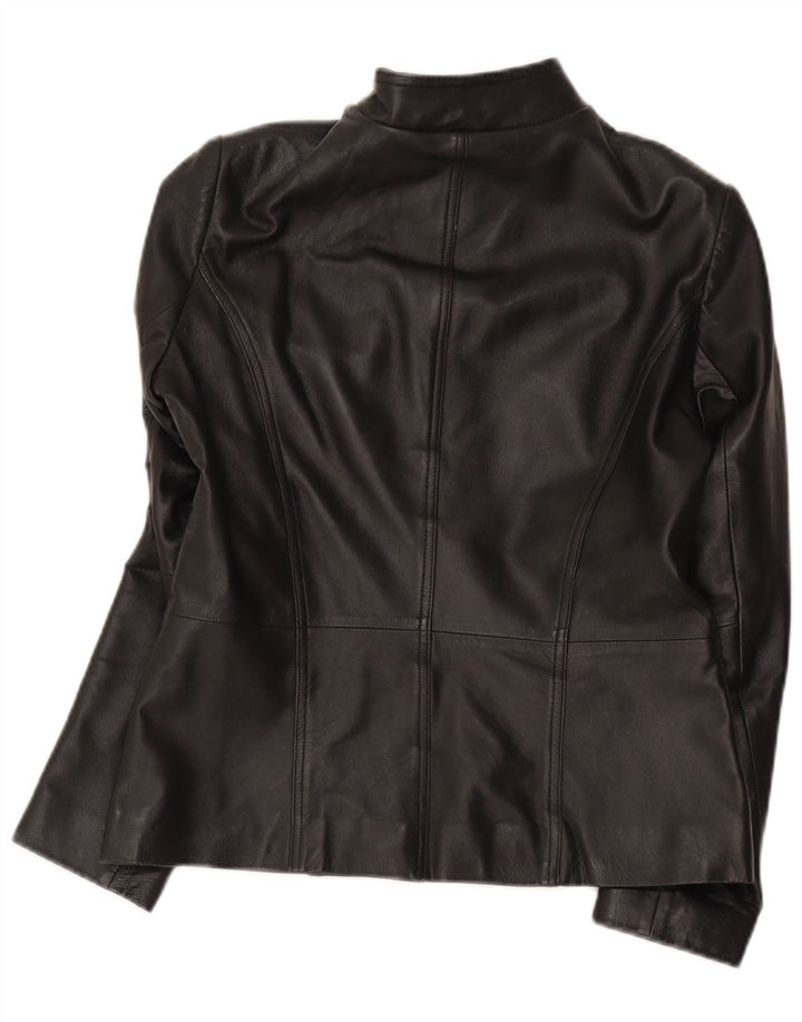 Jachetă militară din piele pentru femei Helium UK 14 Medium Black