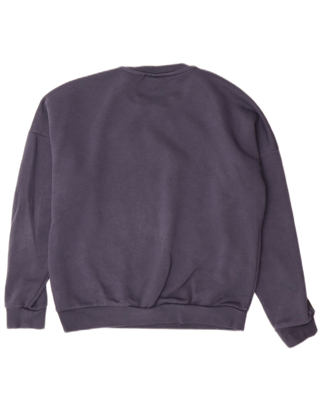 ADIDAS Pulover cu grafic pentru femei UK 12 Bumbac mediu albastru bleumarin