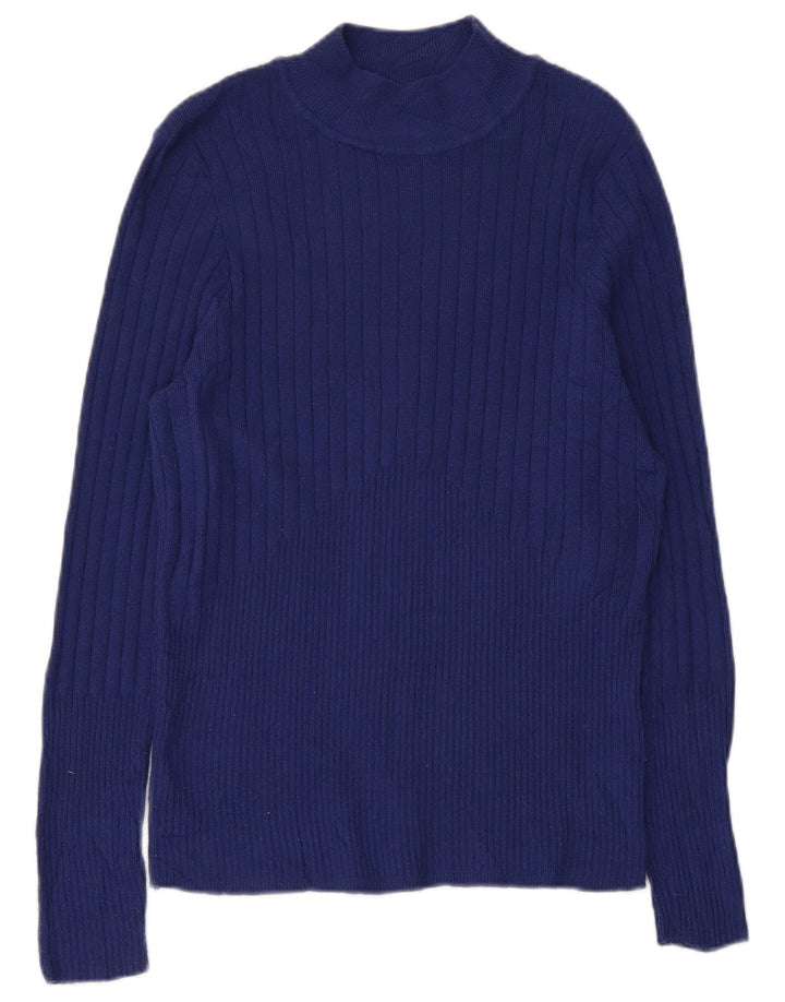 Pulover cu gât țestoasă pentru femei Marks & Spencer UK 16, mare, bleumarin
