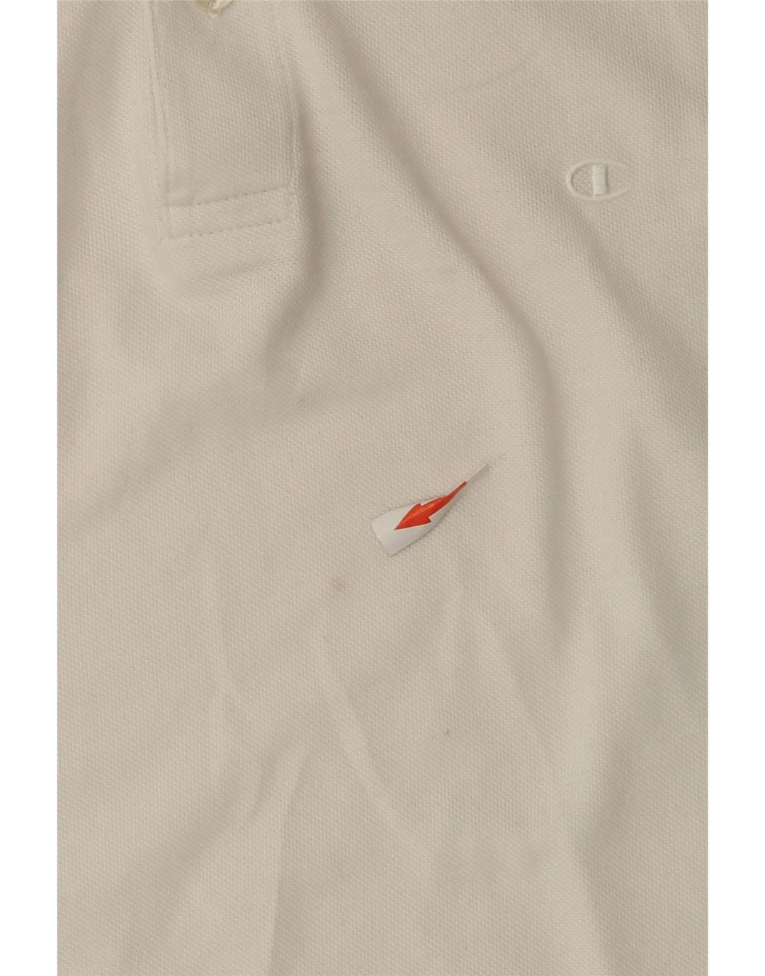 Tricou polo Champion pentru bărbați, bumbac alb mediu