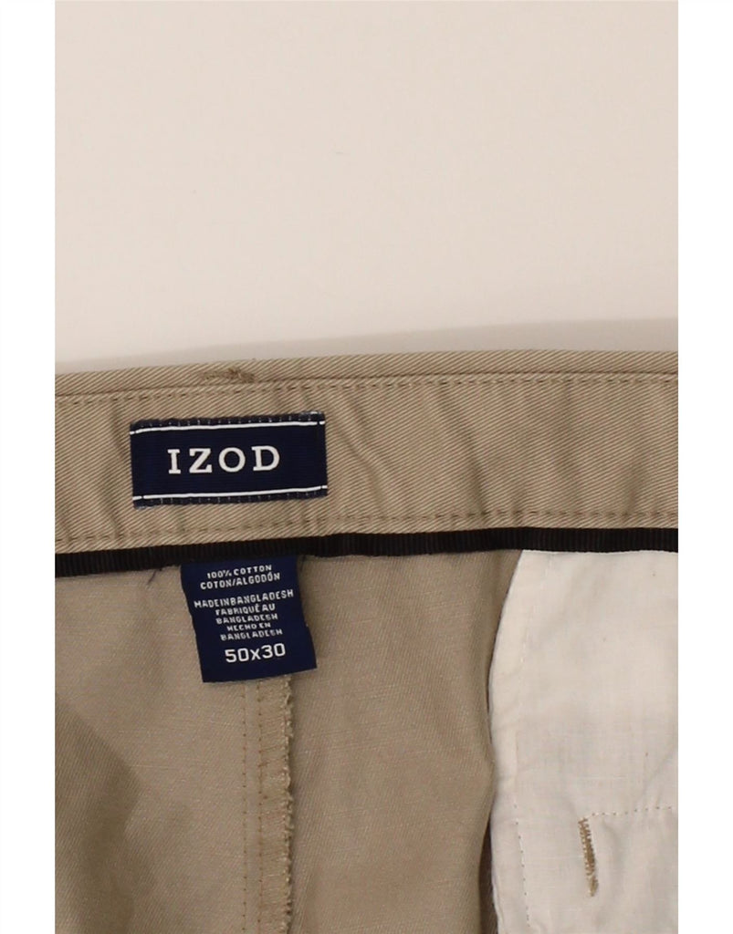 IZOD Mens Pegged Chino Trousers W50 L30 Beige Cotton Vintage Izod and Second-Hand Izod from Messina Hembry 