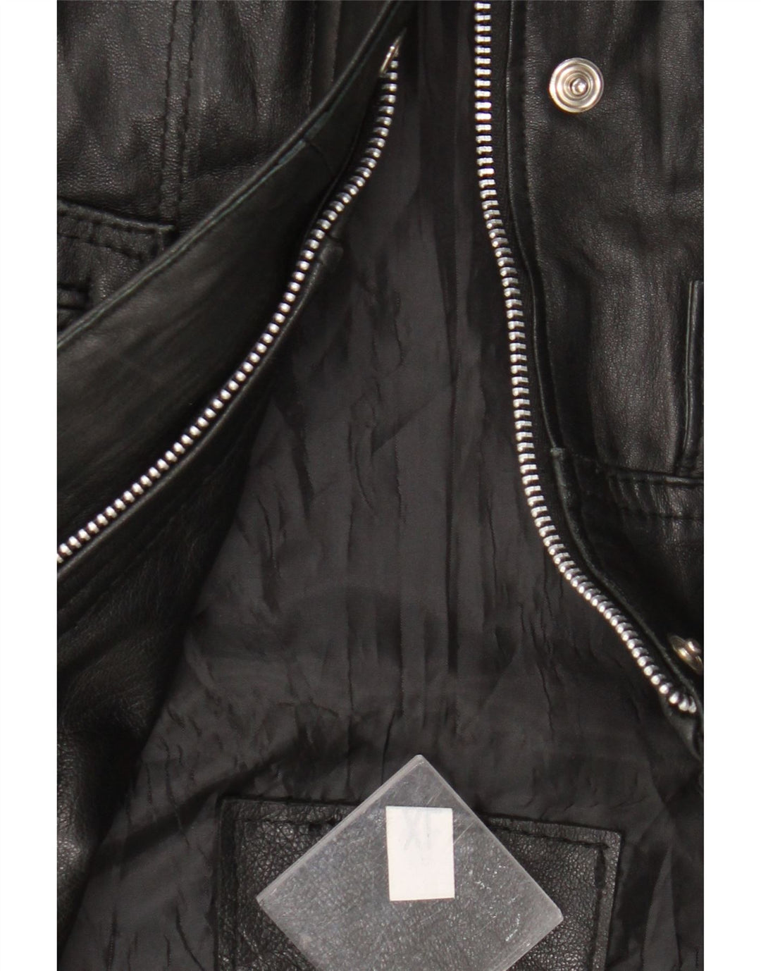 Gilet din piele vintage pentru bărbați UK 42 XL din piele neagră