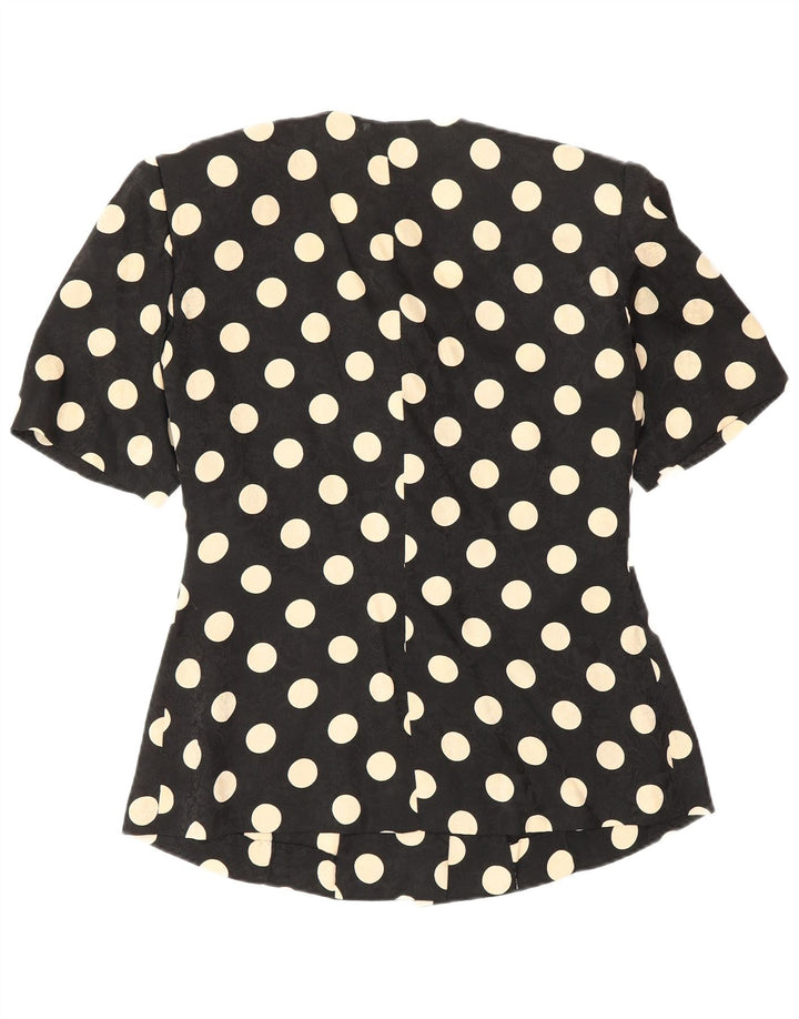 Set fuste 2 piese cu mâneci scurte pentru femei Vintage UK 12 Medium W28 Negru