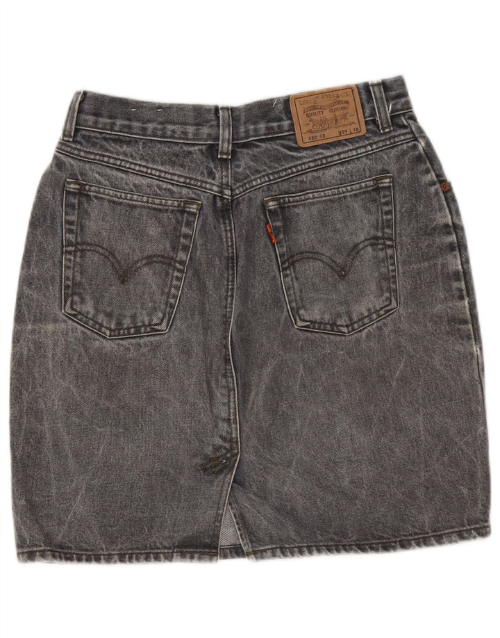 Fusta de blugi pentru femei LEVI'S W29 gri mediu